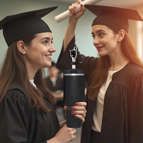 Graduation Straw Caps for Stanley Cup - 6PCS Reusable Silicone Toppers