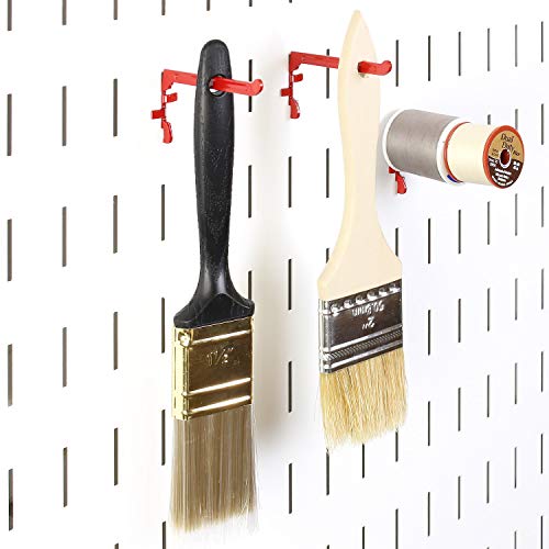 Wall Control 3.5-Inch Paint Brush Hook & Thread Spool Holder - Pack of 4