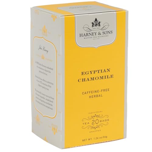Harney & Sons Egyptian Chamomile Herbal Tea Bags, 20 Count