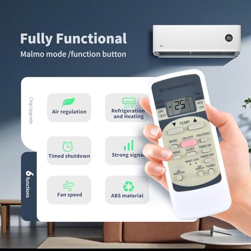 PZL Universal AC Remote Control for Midea Air Conditioners