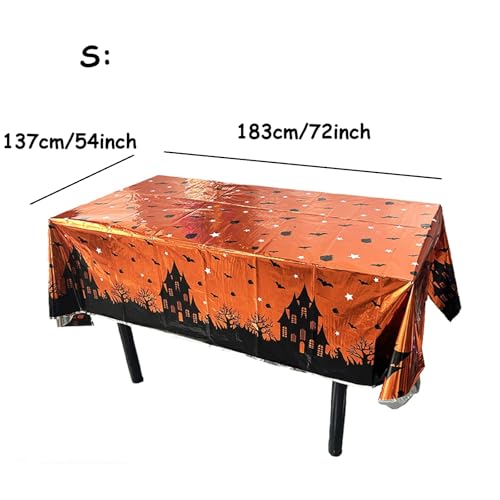 Halloween Spider Web Plastic Tablecloth - Small Party Cover