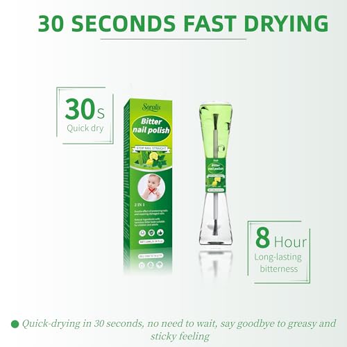 Soralis Nail Biting Treatment & Thumb Sucking Deterrent - 2-in-1 Polish