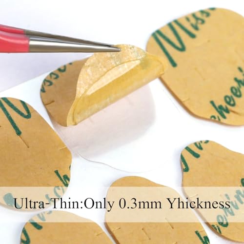 TIKIYOUN 288 Pcs Nail Adhesive Tabs - Ultra-Thin Waterproof Double-Sided Sticky Glue Dots for Press-On Nails