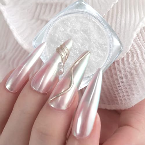 GJNL Unicorn Chrome Nail Powder - Aurora Mermaid Pearlescent Pigment