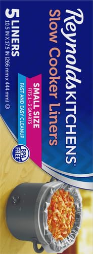 Reynolds Kitchens Slow Cooker Liners, Small 1-3 Quart, 10 Count Total