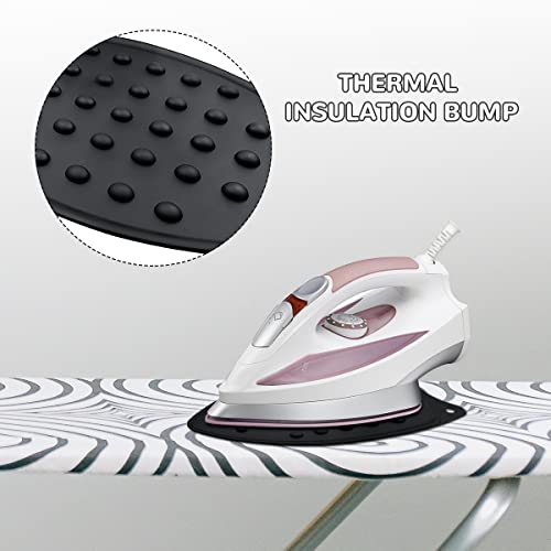 Yuntop Silicone Iron Rest Pads - 2 Pack Black Heat Resistant Mats