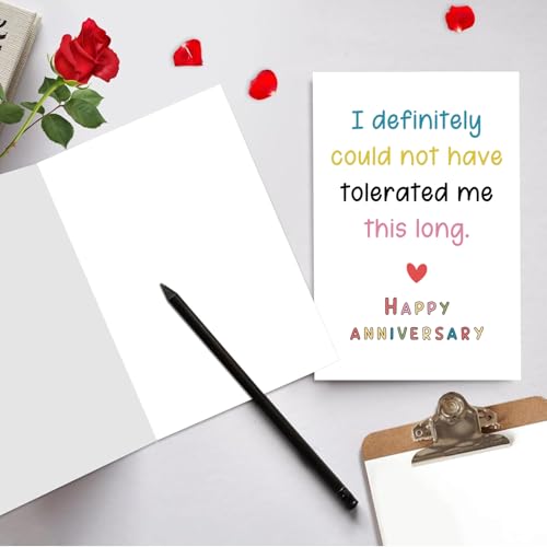Funny Anniversary Card for Husband & Boyfriend - Cheeky Love Note