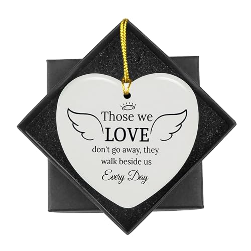 Heart Ceramic Sympathy Ornament for Loss of Loved One
