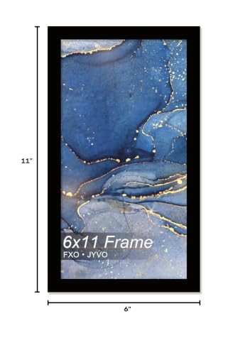 Fxojyvo 6x11 Picture Frame for Photos - Black Display Frame