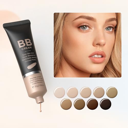 MIESCHER 3-in-1 Hydrating BB Cream, Full-Coverage Foundation & Concealer - Chocolate 420