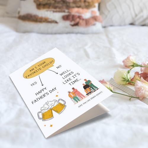 Funny Father's Day Card - Favorite Child Joke for Dad & Grandpa