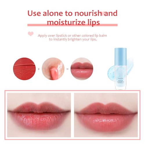 Boobeen 2PCS Moisturizing Lip Oil Set - High-Shine Non-Sticky Lip Gloss