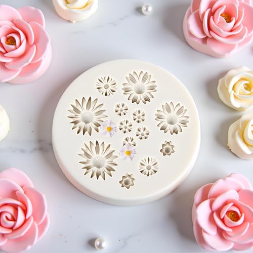 Daisy Flower Silicone Mold for Cake Decorating & Candy Making