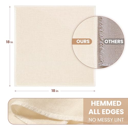 Reusable Cheese Cloths - 6 Pcs Unbleached Cotton Strainers, 18x18 Inch