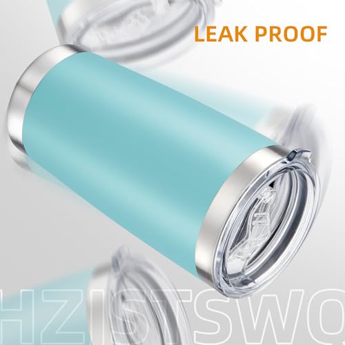 Sky Blue 20 oz Stainless Steel Insulated Tumbler with Lid - Durable, Leak-Proof, Double Wall, Fits Car Cup Holders