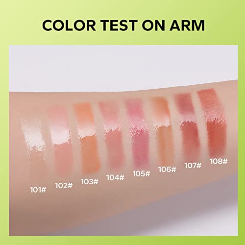 Beauty Glazed Hydrating Lip Oil - Non-Sticky Glossy Tinted Glow