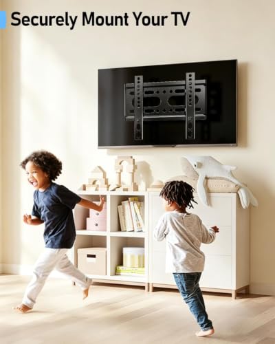 Nuyoah Medium Fixed Low Profile TV Wall Mount Bracket for 14-43 Inch Monitors