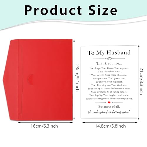 Thoughtful Anniversary Card for Husband - I Love You Gifts