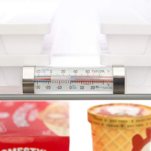 Taylor Analog Refrigerator and Freezer Thermometer 5925N with Suction Cups