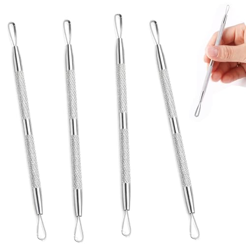 Blackhead Remover Tool 4 Pcs Stainless Steel Pimple Acne Extractor
