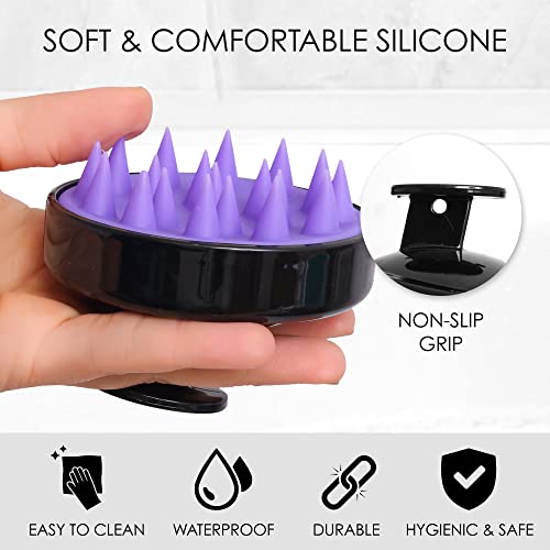 URBAN SOMBRERO Silicone Hair Scalp Massager & Shampoo Brush