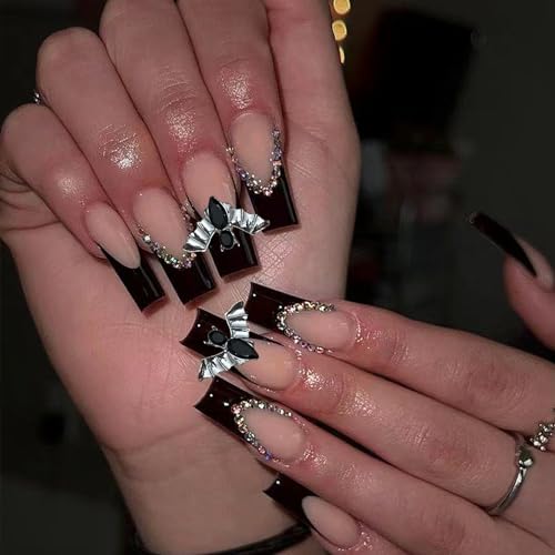 Dulyork 20Pcs 3D Bat Halloween Nail Charms Alloy Rhinestones
