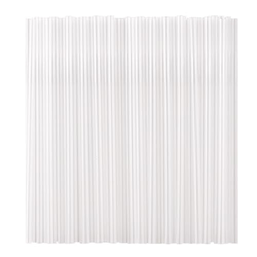 100 Individually Wrapped Clear Plastic Straws - BPA-Free Disposable Drinking Straws, 8.26" Long