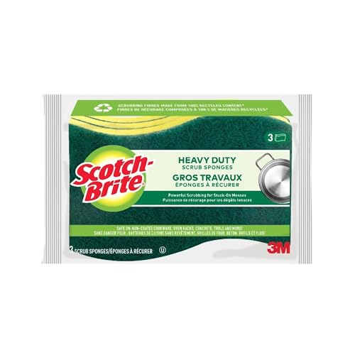 Heavy Duty Scrub Sponge 3-Pack - Scotch-Brite Yellow & Green