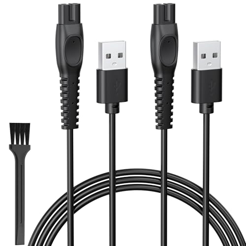 Meliya 2 Pack 5V Shaver Charging Cable for Philips Norelco One Blade