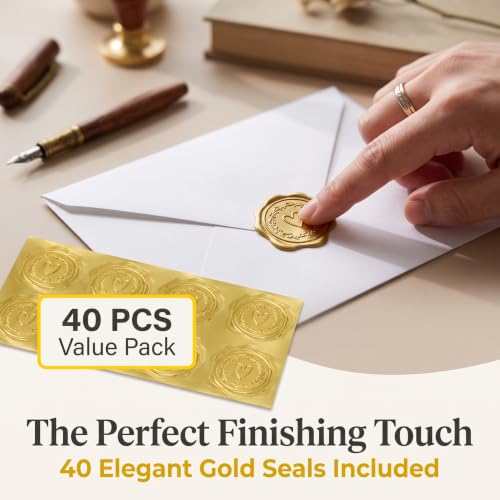 40 Pack 5x7 Blank White Cards and A7 Envelopes for DIY Invitations