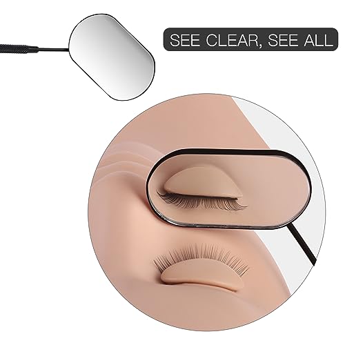 Detachable Eyelash Mirror - 2.2 Inch Stainless Steel for Lash Extensions