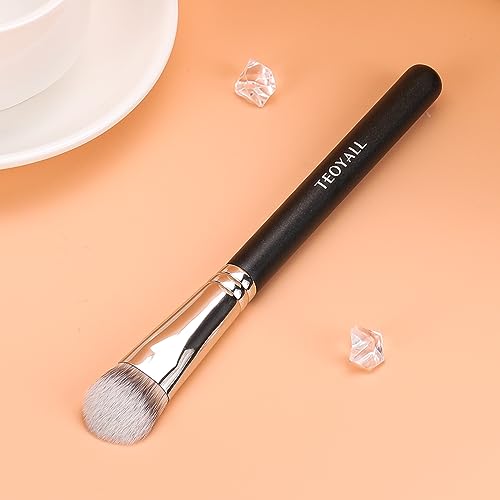TEOYALL Under Eye Concealer Brush - Cat Paw Angled Makeup Brush