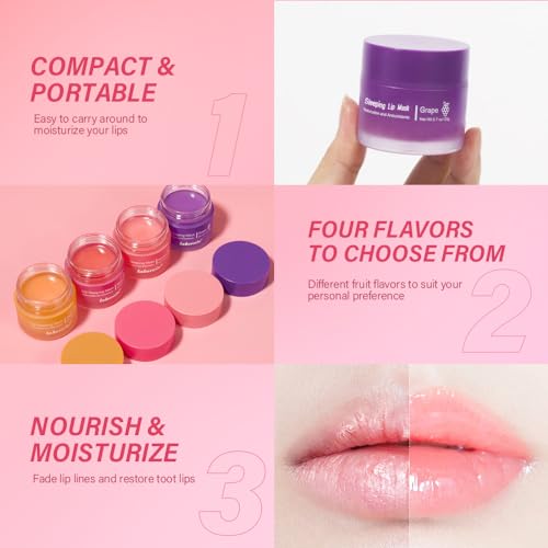 Fovcos Berry Sleeping Lip Mask - Hydrating Anti-Chapped Lip Balm