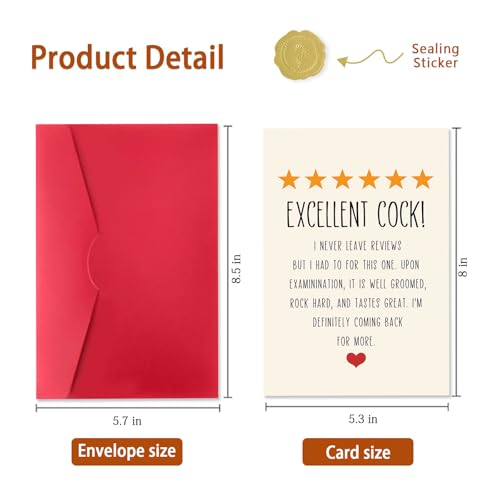 Funny Birthday Card for Husband - Humorous 5-Star Greeting Card