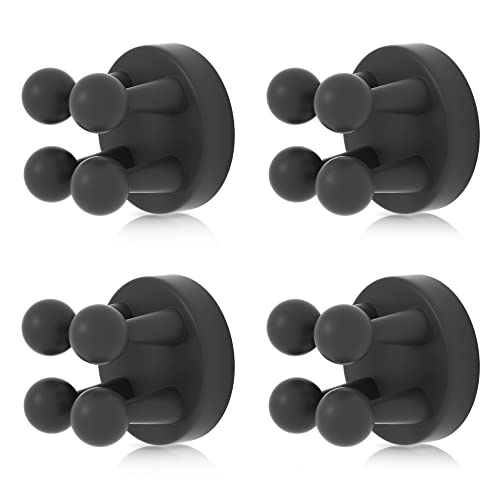 Black Silicone Toothbrush Holder - Multi-Function Wall Hook