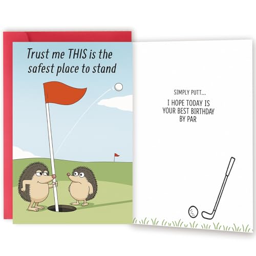 Funny Golf Birthday Card for Men & Women | Hilarious Gift