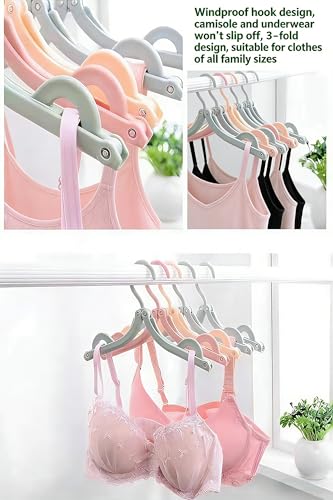 YOFAN 2-Pack Portable Folding Clothes Hangers - Travel & Home Use