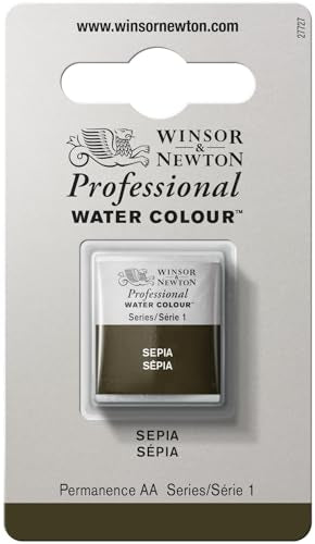 Winsor & Newton Professional Watercolor Half Pan - Sepia