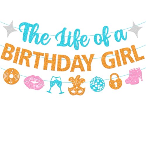 Showgirl Birthday Girl Banner | Glamorous Party Decor