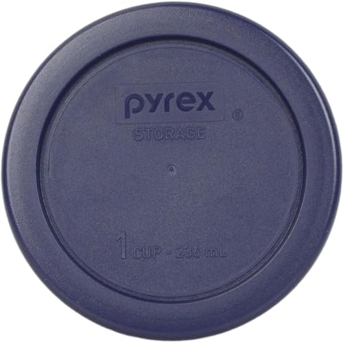 Pyrex 6 Piece Blue Food Storage Lid Set - Made in USA