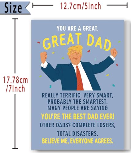 FANCYLUCKY Father's Day Card - Happy Card543 for Dad from Kids