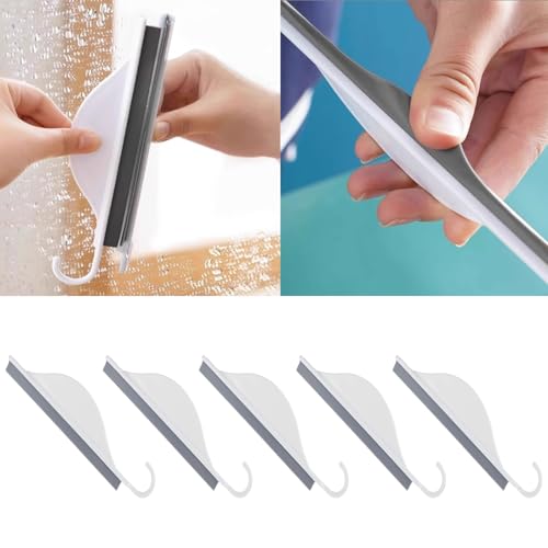 5-Pack Kitchen Squeegee Set for Glass & Bathroom Cleaning