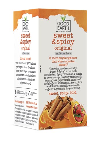 Good Earth Organic Sweet & Spicy Herbal Tea - 18 Bags