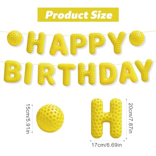 3D Sport Theme Birthday Banner for Kids & Adults - Fun Party Decoration