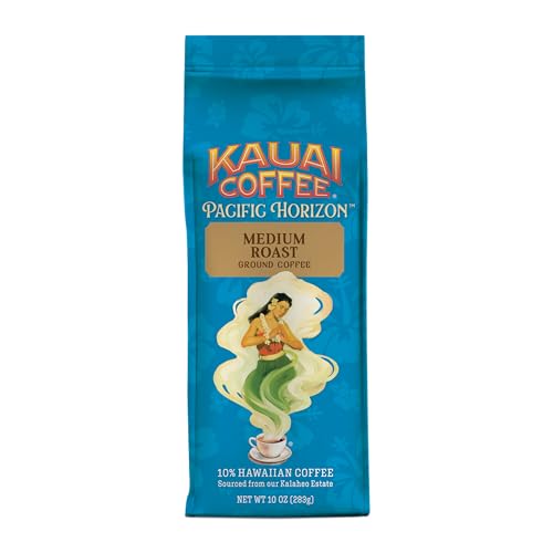 Kauai Coffee Koloa Estate Medium Roast Ground Coffee, 10 oz Bag