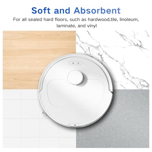 VIEWALL 8 Pack Mop Cloths for Qrevo Series Robot Vacuums