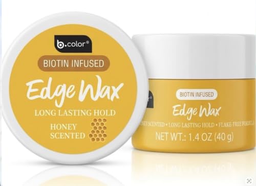 B.color Biotin Infused Edge Wax - Long Lasting Honey Scented Hold
