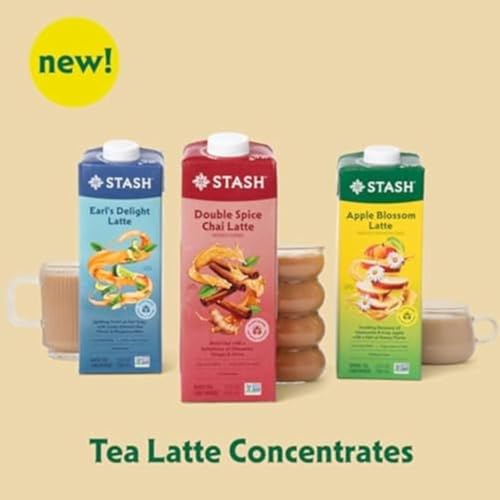 STASH Apple Blossom Latte Tea Concentrate, Apple Chamomile, 32 oz (Pack of 2)