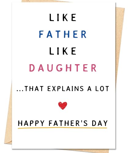 Funny Father's Day Card from Daughter - Like Father Like Daughter ZN-511
