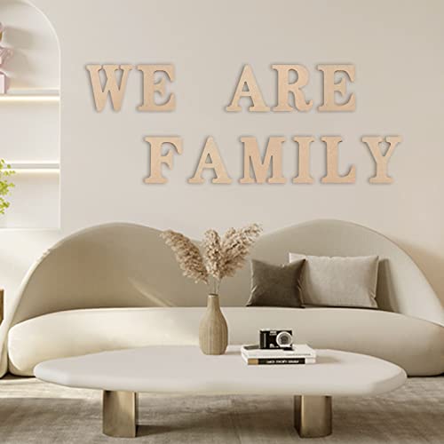 4 Inch Unfinished Wooden Letter E Standing Alphabet Sign for DIY Craft